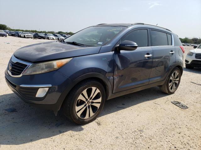 KNDPC3A28C7244773 - 2012 KIA SPORTAGE EX BLUE photo 1