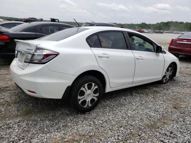 19XFB4F32DE201215 - 2013 HONDA CIVIC HYBRID L WHITE photo 3