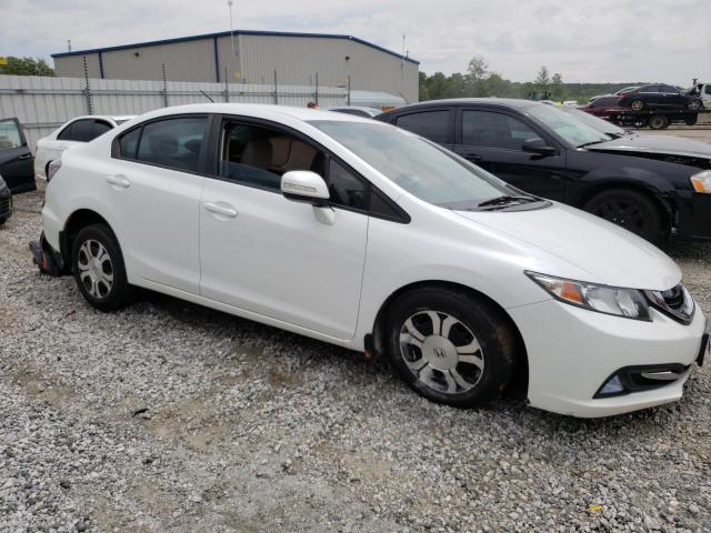 19XFB4F32DE201215 - 2013 HONDA CIVIC HYBRID L WHITE photo 4