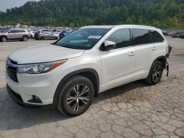 5TDJKRFH4GS236982 - 2016 TOYOTA HIGHLANDER XLE თეთრი ფოტო 1