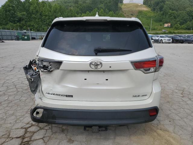 5TDJKRFH4GS236982 - 2016 TOYOTA HIGHLANDER XLE WHITE photo 6