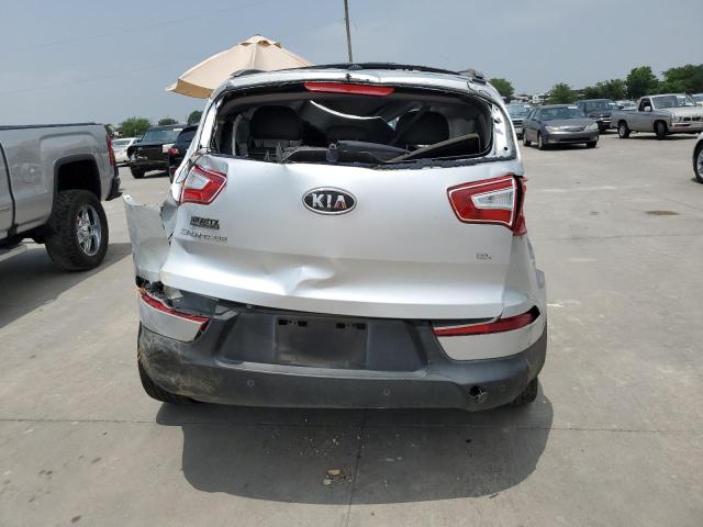 KNDPC3A24B7155913 - 2011 KIA SPORTAGE EX SILVER photo 6