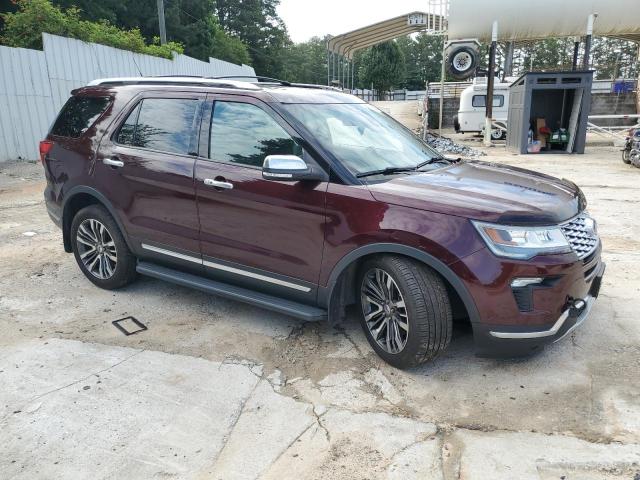 1FM5K8HT9JGC21923 - 2018 FORD EXPLORER PLATINUM BURGUNDY photo 4