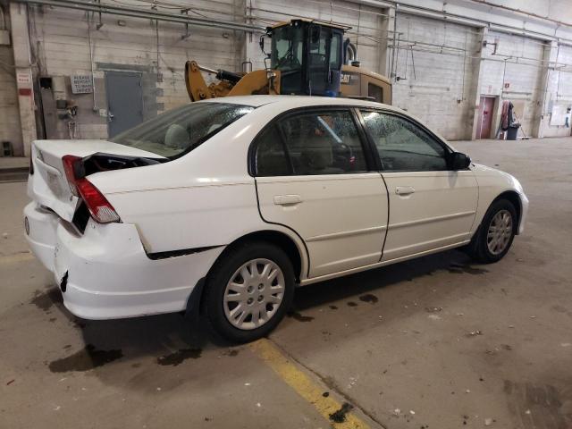 2HGES16554H524207 - 2004 HONDA CIVIC LX WHITE photo 3