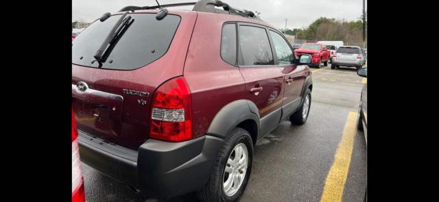 KM8JN12D57U636391 - 2007 HYUNDAI TUCSON SE BURGUNDY photo 4