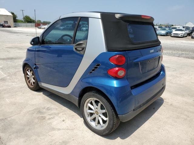 WMEEK31X48K192120 - 2008 SMART FORTWO PASSION BLUE photo 2