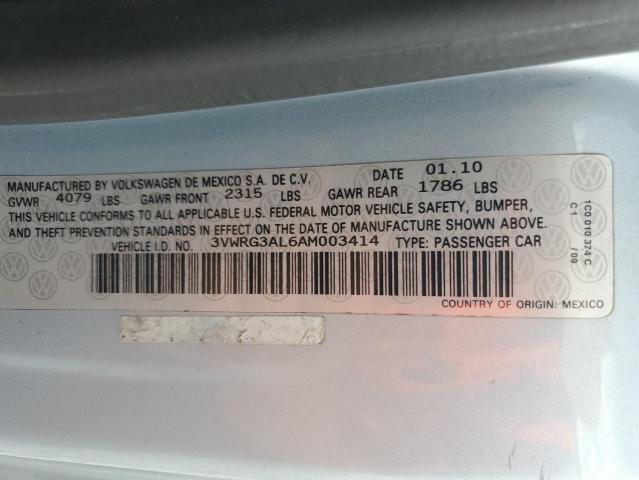 3VWRG3AL6AM003414 - 2010 VOLKSWAGEN NEW BEETLE Blau Foto 13