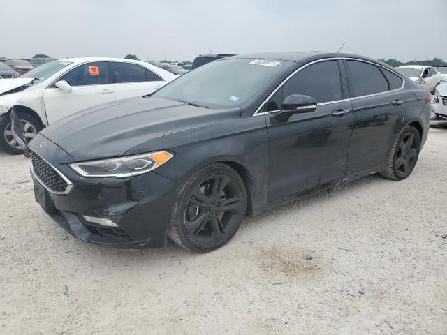 3FA6P0VP4HR194836 - 2017 FORD FUSION SPORT BLACK photo 1