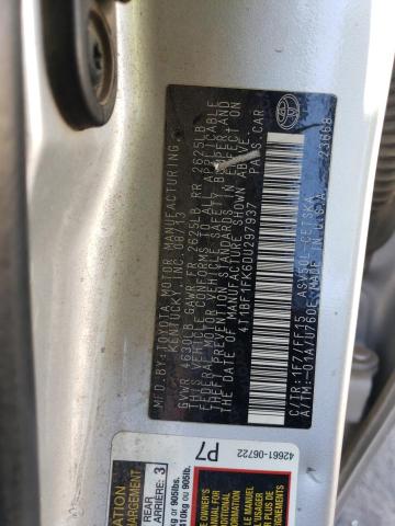 4T1BF1FK6DU297937 - 2013 TOYOTA CAMRY L SILVER photo 12