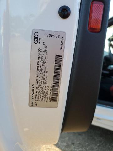 WAUY4GF52NN001211 - 2022 AUDI S5 PRESTIGE 白色 照片 13