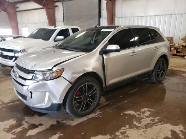 2FMDK4JC6EBA76268 - 2014 FORD EDGE SEL SILVER photo 1