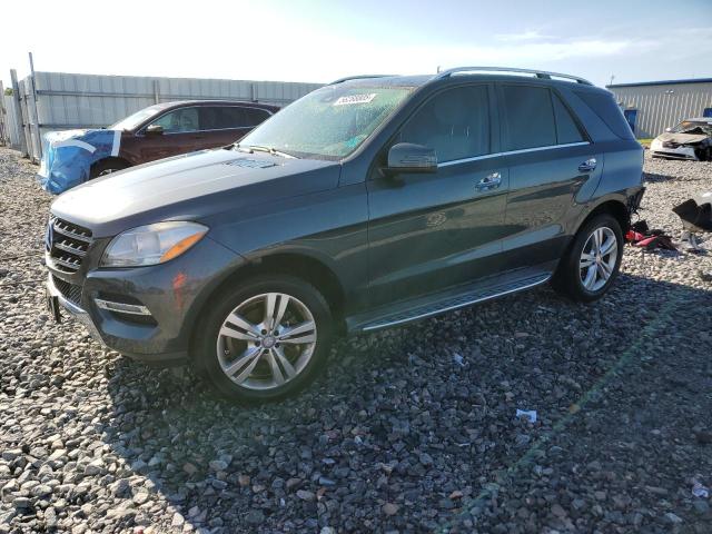 4JGDA5HB1EA435169 - 2014 MERCEDES-BENZ ML 350 4MATIC GRAY photo 1