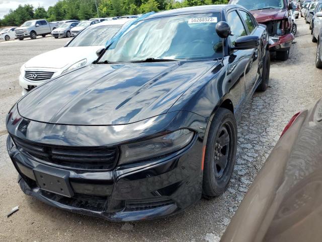 2C3CDXKT0KH743018 - 2019 DODGE CHARGER POLICE BLACK photo 1