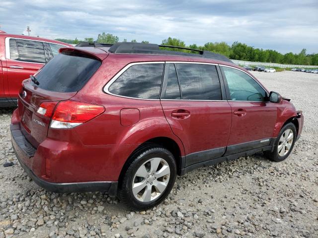 4S4BRCKC2B3328489 - 2011 SUBARU OUTBACK 2.5I LIMITED RED photo 3