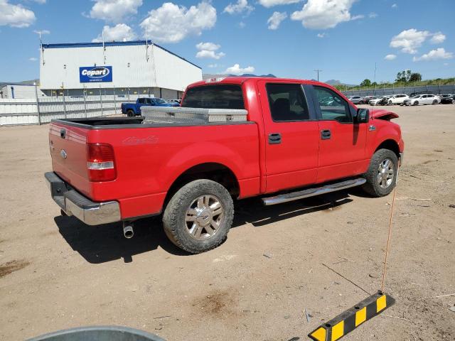 1FTPW14V98FC16625 - 2008 FORD F150 SUPERCREW RED photo 3