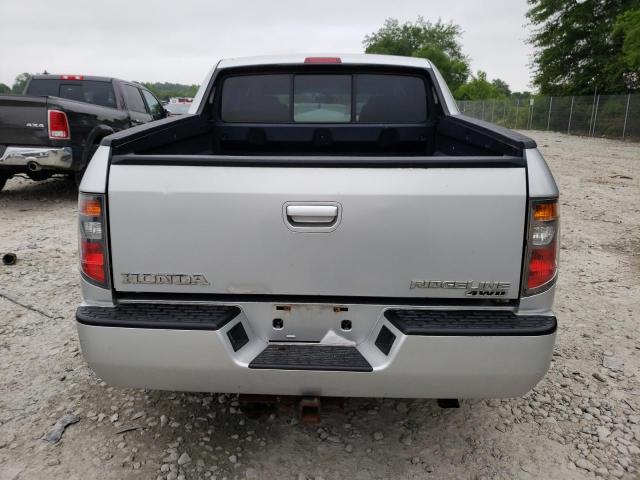 2HJYK163X7H508773 - 2007 HONDA RIDGELINE RTX SILVER photo 6