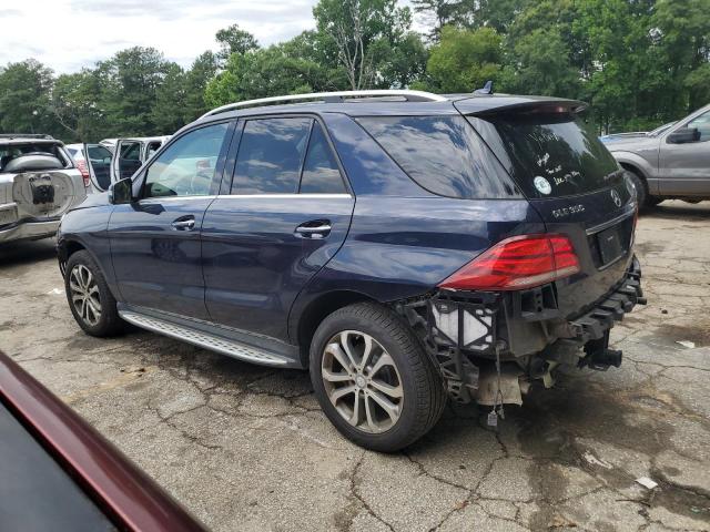 4JGDA5HBXGA674366 - 2016 MERCEDES-BENZ GLE 350 4MATIC BLUE photo 2