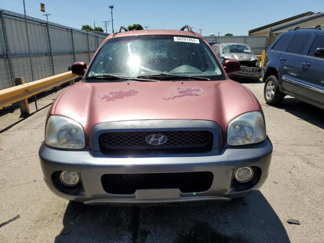 KM8SC73E63U565992 - 2003 HYUNDAI SANTA FE GLS BURGUNDY photo 5