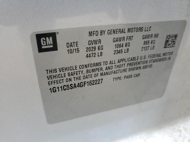 1G11C5SA4GF162227 - 2016 CHEVROLET MALIBU LIM LT Күміс фото 12
