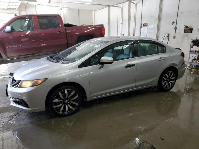 19XFB2F91FE055112 - 2015 HONDA CIVIC EXL SILVER photo 1
