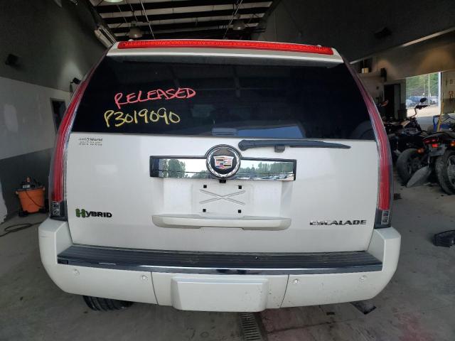 1GYUCEEJ9AR169299 - 2010 CADILLAC ESCALADE HYBRID WHITE photo 6