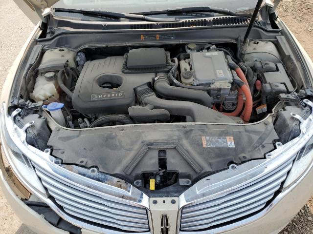 3LN6L2LU8ER810765 - 2014 LINCOLN MKZ HYBRID BEIGE photo 11