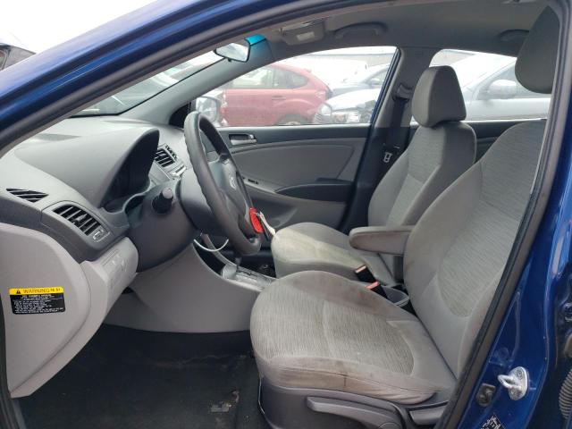 KMHCT4AE7GU015177 - 2016 HYUNDAI ACCENT SE BLUE photo 7