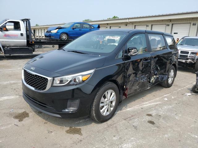 KNDMA5C16G6184559 - 2016 KIA SEDONA L BLACK photo 1