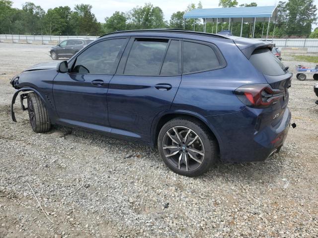 5UX43DP0XN9K88360 - 2022 BMW X3 SDRIVE30I BLUE photo 2