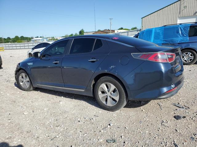 KNAGM4AD1F5089646 - 2015 KIA OPTIMA HYBRID BLUE photo 2