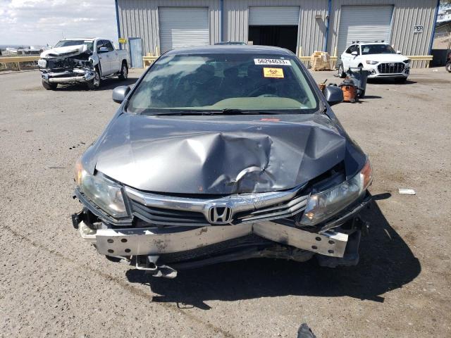 2HGFB2F67CH322504 - 2012 HONDA CIVIC HF GRAY photo 5