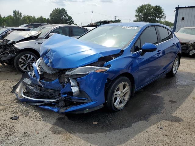 3G1BE6SM9JS654401 - 2018 CHEVROLET CRUZE LT BLUE photo 1