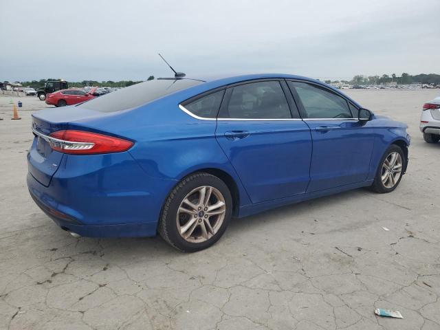 3FA6P0HD5JR202322 - 2018 FORD FUSION SE BLUE photo 3