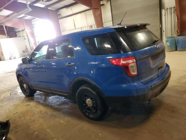 1FM5K8AT2FGC52688 - 2015 FORD EXPLORER POLICE INTERCEPTOR BLUE photo 2