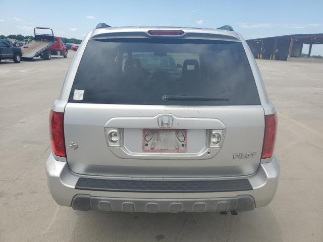 2HKYF18655H501444 - 2005 HONDA PILOT EXL SILVER photo 6