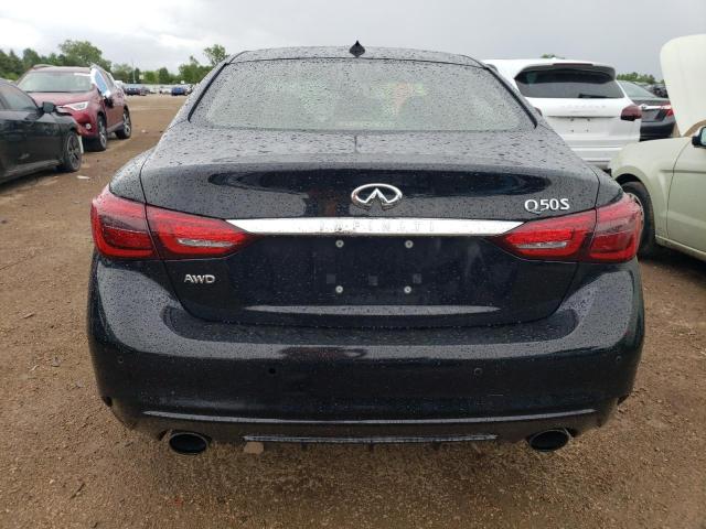 JN1EV7AR4JM444217 - 2018 INFINITI Q50 LUXE BLACK photo 6