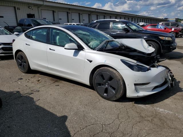 5YJ3E1EA6MF018760 - 2021 TESLA MODEL 3 WHITE photo 4