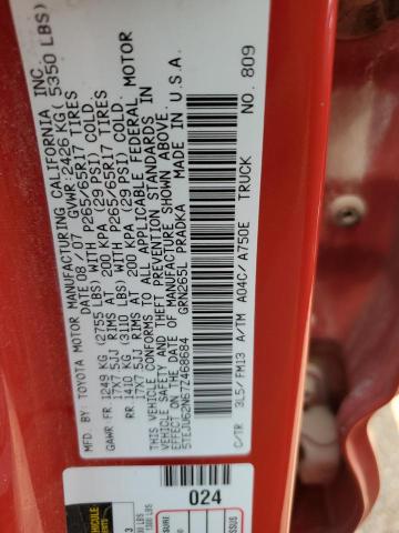 5TEJU62N67Z468684 - 2007 TOYOTA TACOMA DOUBLE CAB PRERUNNER RED photo 13