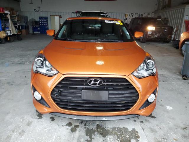 KMHTC6AE3FU236320 - 2015 HYUNDAI VELOSTER TURBO ORANGE photo 5