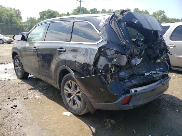 5TDJKRFH3FS102284 - 2015 TOYOTA HIGHLANDER XLE შავი ფოტო 2