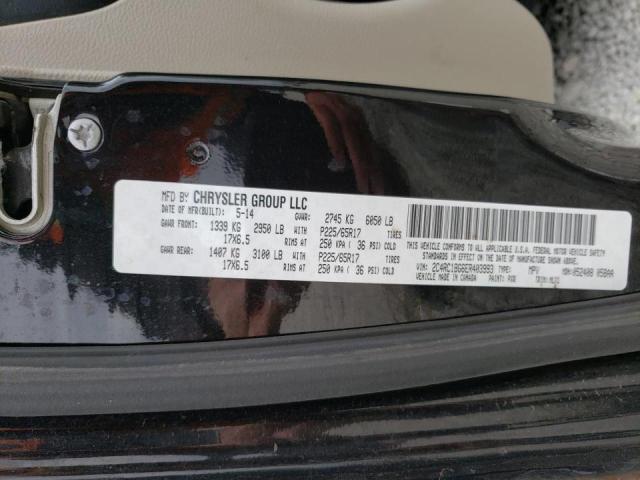 2C4RC1BG6ER403993 - 2014 CHRYSLER TOWN & COU TOURING BLACK photo 13