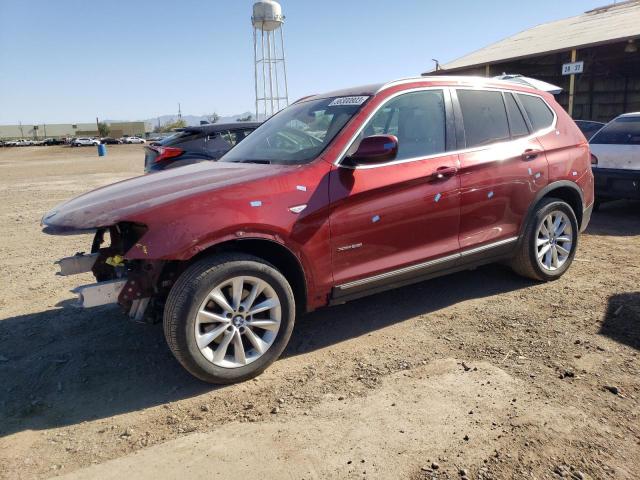 5UXWX9C55D0A12539 - 2013 BMW X3 XDRIVE28I RED photo 1