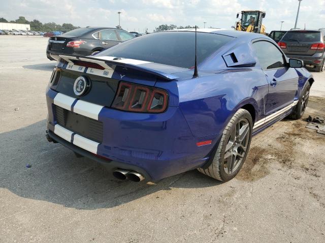 1ZVBP8JZ9E5214590 - 2014 FORD MUSTANG SHELBY GT500 BLUE photo 4