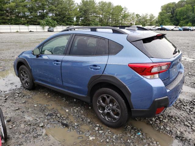 JF2GTHSC8NH268204 - 2022 SUBARU CROSSTREK SPORT BLUE photo 2