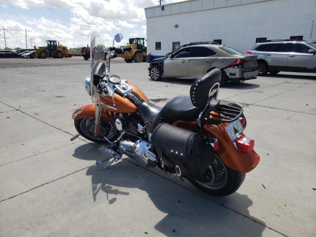 1HD1BX513AB023351 - 2010 HARLEY-DAVIDSON FLSTF ORANGE photo 3