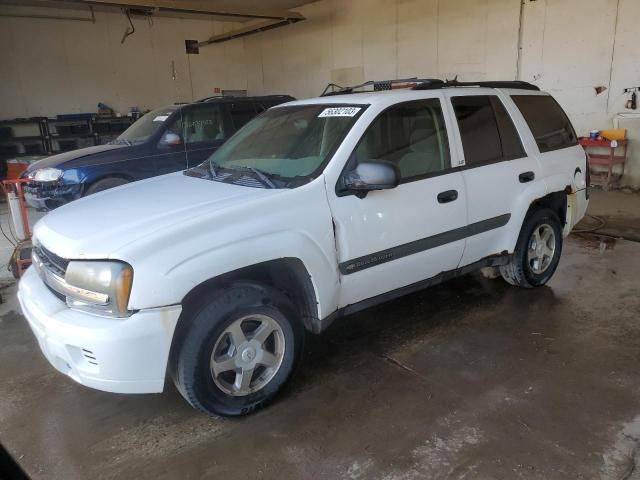 1GNDT13S242180238 - 2004 CHEVROLET TRAILBLAZE LS WHITE photo 1