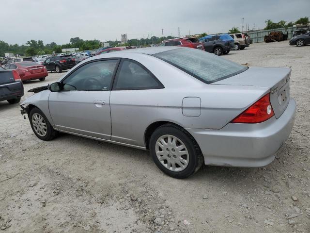 1HGEM225X4L054636 - 2004 HONDA CIVIC LX SILVER photo 2