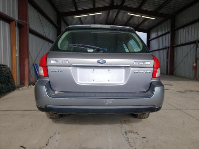 4S4BP61C497310586 - 2009 SUBARU OUTBACK 2.5I GRAY photo 6