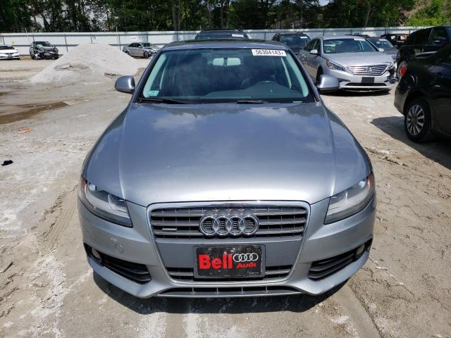 WAULF78KX9N077014 - 2009 AUDI A4 2.0T QUATTRO SILVER photo 5