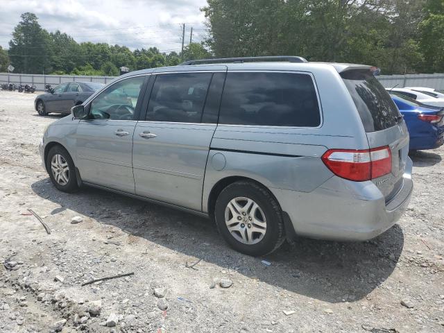 5FNRL38407B129424 - 2007 HONDA ODYSSEY EX BLUE photo 2